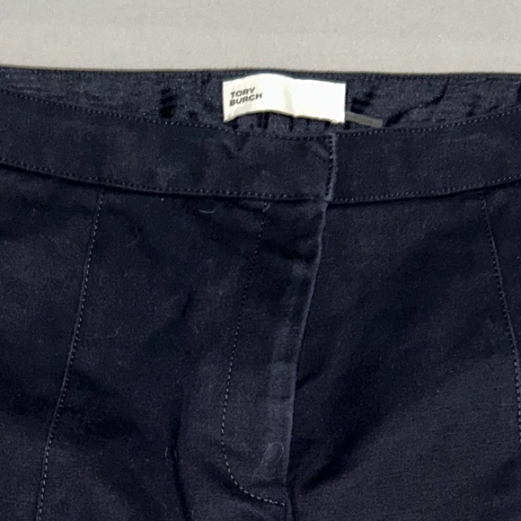 Tory Burch Womens Vanner Ponte Seamed Pants Dark Blue - Picture 6 of 6